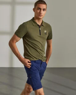 LION OF PORCHES Calções^Bermudas de algodão stretch com bolsos laterais