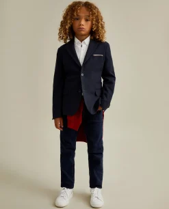 LION OF PORCHES Blazers^Blazer piqué com detalhes em vermelho