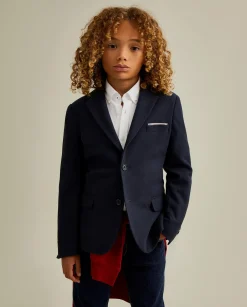 LION OF PORCHES Blazers^Blazer piqué com detalhes em vermelho