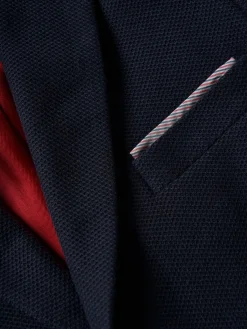 LION OF PORCHES Blazers^Blazer piqué com detalhes em vermelho