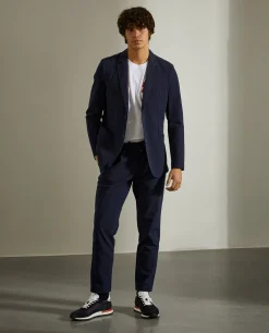 LION OF PORCHES Blazers^Blazer slim fit com textura de riscas seersucker
