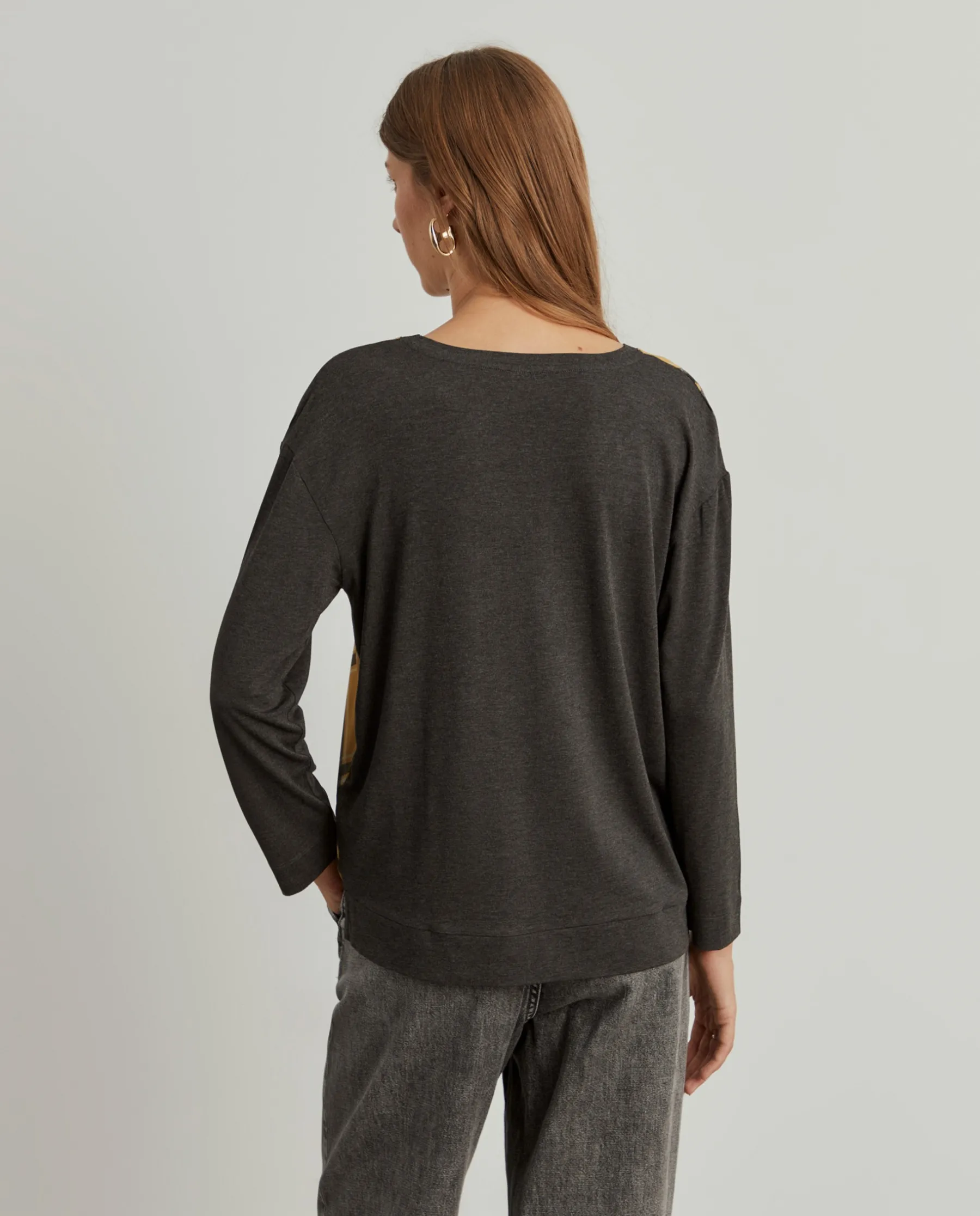 MULHER LION OF PORCHES Blusas^Blusa com estampado xadrez