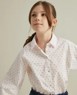 LION OF PORCHES Camisas / Blusas^Blusa de algodão com micropadrão leões