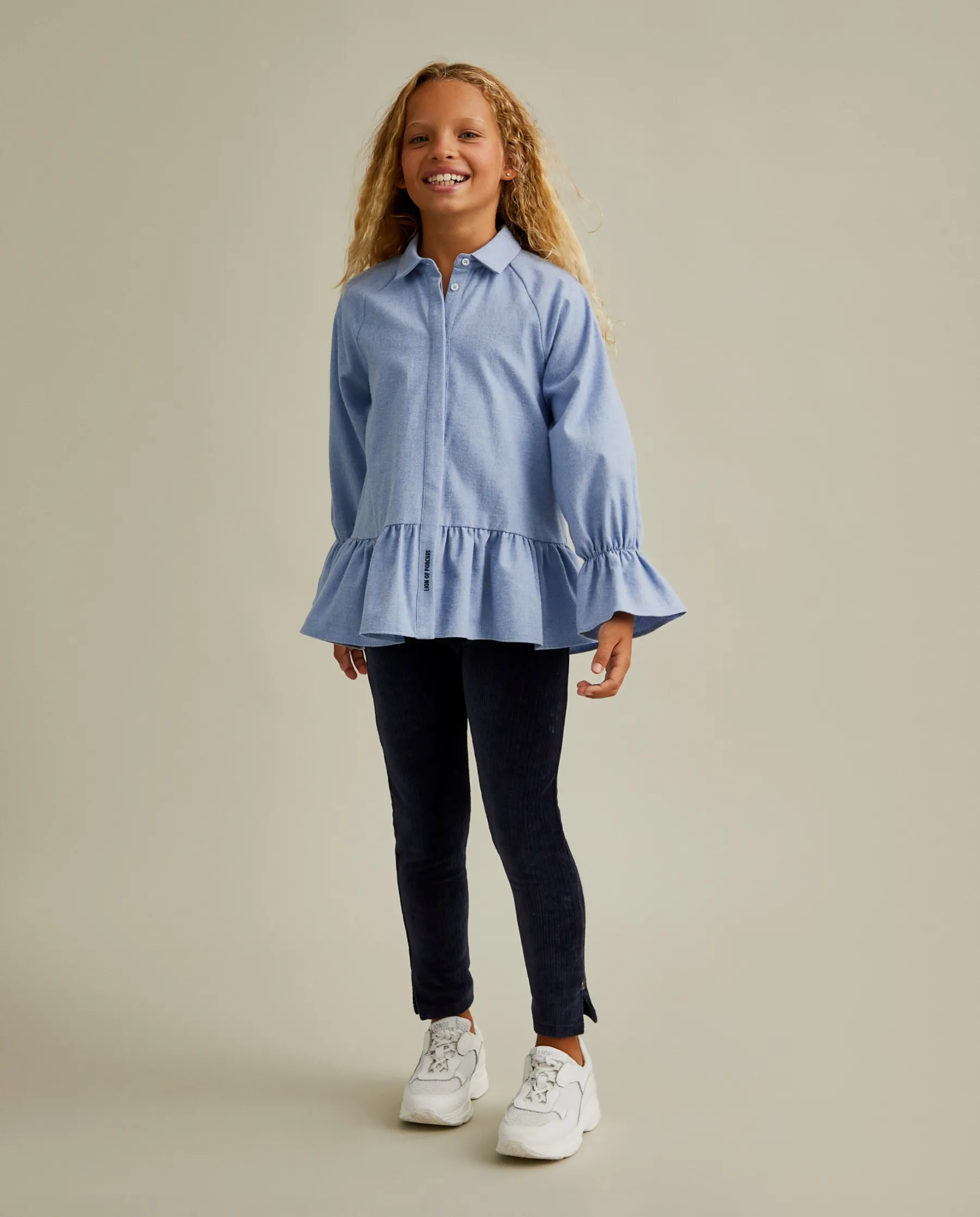 LION OF PORCHES Camisas / Blusas^Blusa de manga comprida com folhos