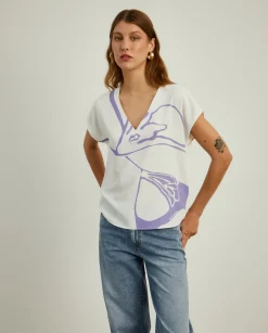 MULHER LION OF PORCHES Blusas^Blusa fluida com padrão floral