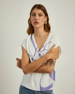 MULHER LION OF PORCHES Blusas^Blusa fluida com padrão floral