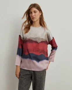 MULHER LION OF PORCHES Blusas^Blusa fluida estampada