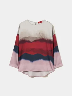 MULHER LION OF PORCHES Blusas^Blusa fluida estampada