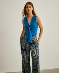 MULHER LION OF PORCHES Blusas^Blusa fluida sem mangas