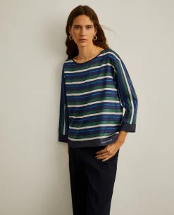 MULHER LION OF PORCHES Blusas^Blusa às riscas