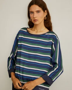 MULHER LION OF PORCHES Blusas^Blusa às riscas