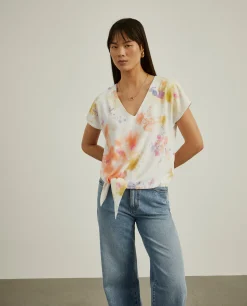 MULHER LION OF PORCHES Blusas^Blusa tie-dye com decote em V