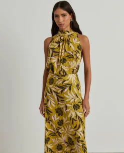 MULHER LION OF PORCHES Blusas^Blusa tropical sem mangas