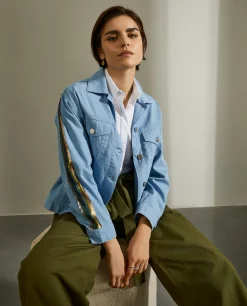 MULHER LION OF PORCHES Blusões^Blusão com lantejoulas