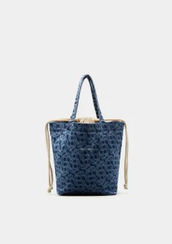 LION OF PORCHES Malas / Porta-Moedas^Bolsa denim com monograma