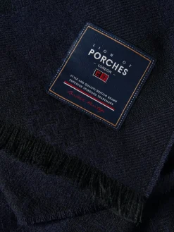 LION OF PORCHES Cachecóis^Cachecol xadrez com franjas