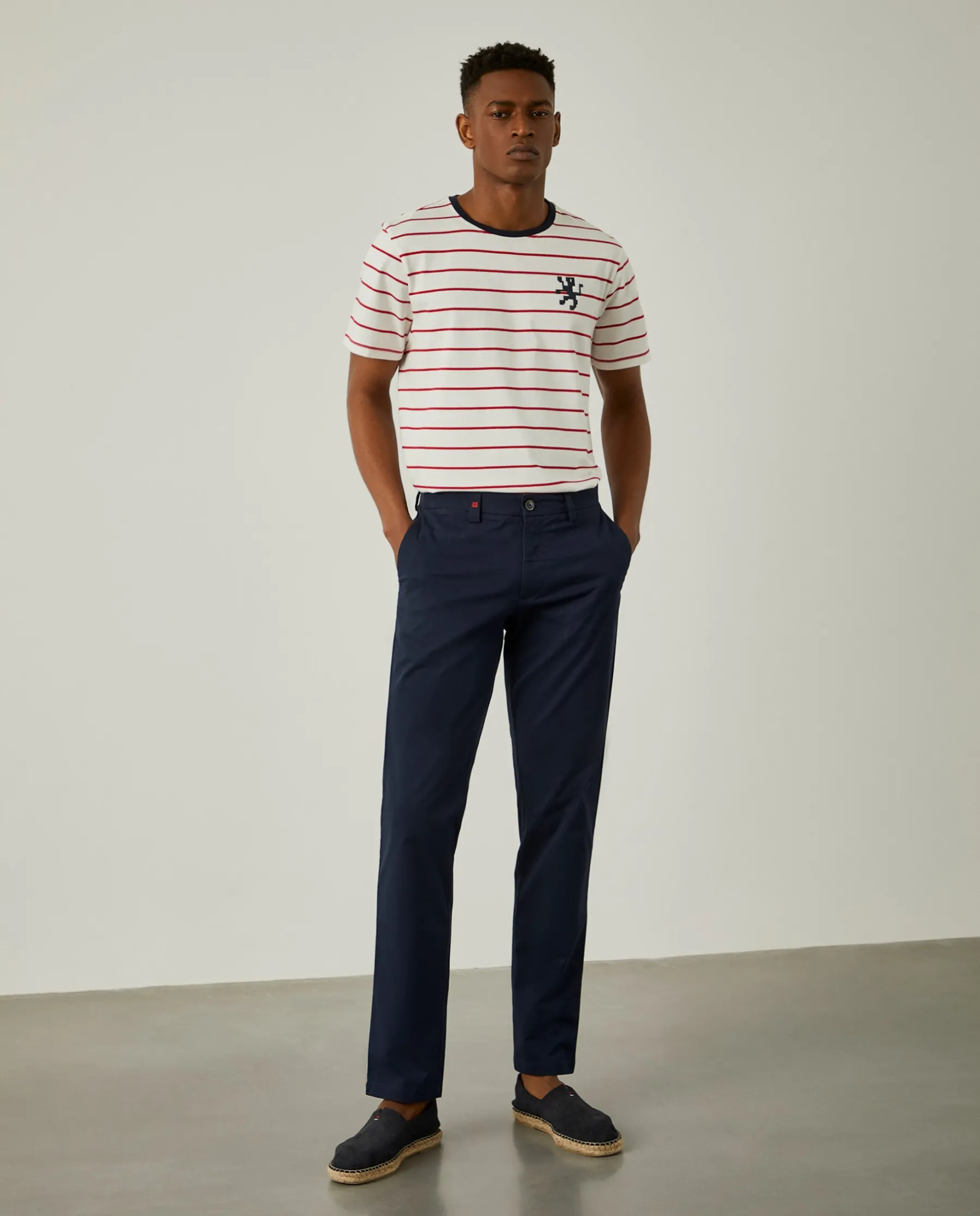 LION OF PORCHES Calças^Calças chino slim fit