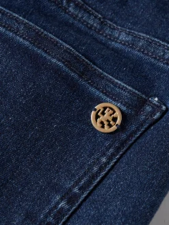 LION OF PORCHES Calças^Calças denim com franjas