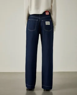 MULHER LION OF PORCHES Calças^Calças denim x Paatiff