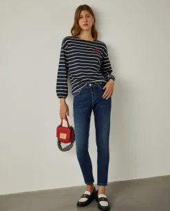 MULHER LION OF PORCHES Calças^Calças denim regular fit
