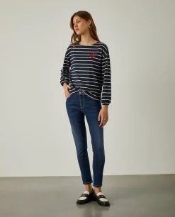 MULHER LION OF PORCHES Calças^Calças denim regular fit