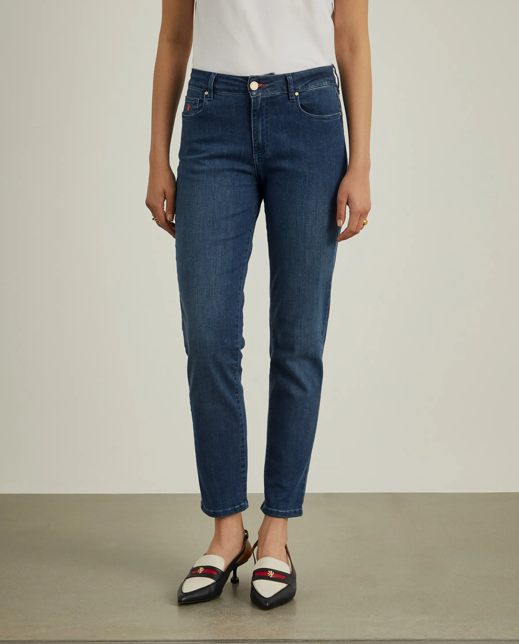 MULHER LION OF PORCHES Calças^Calças denim regular fit