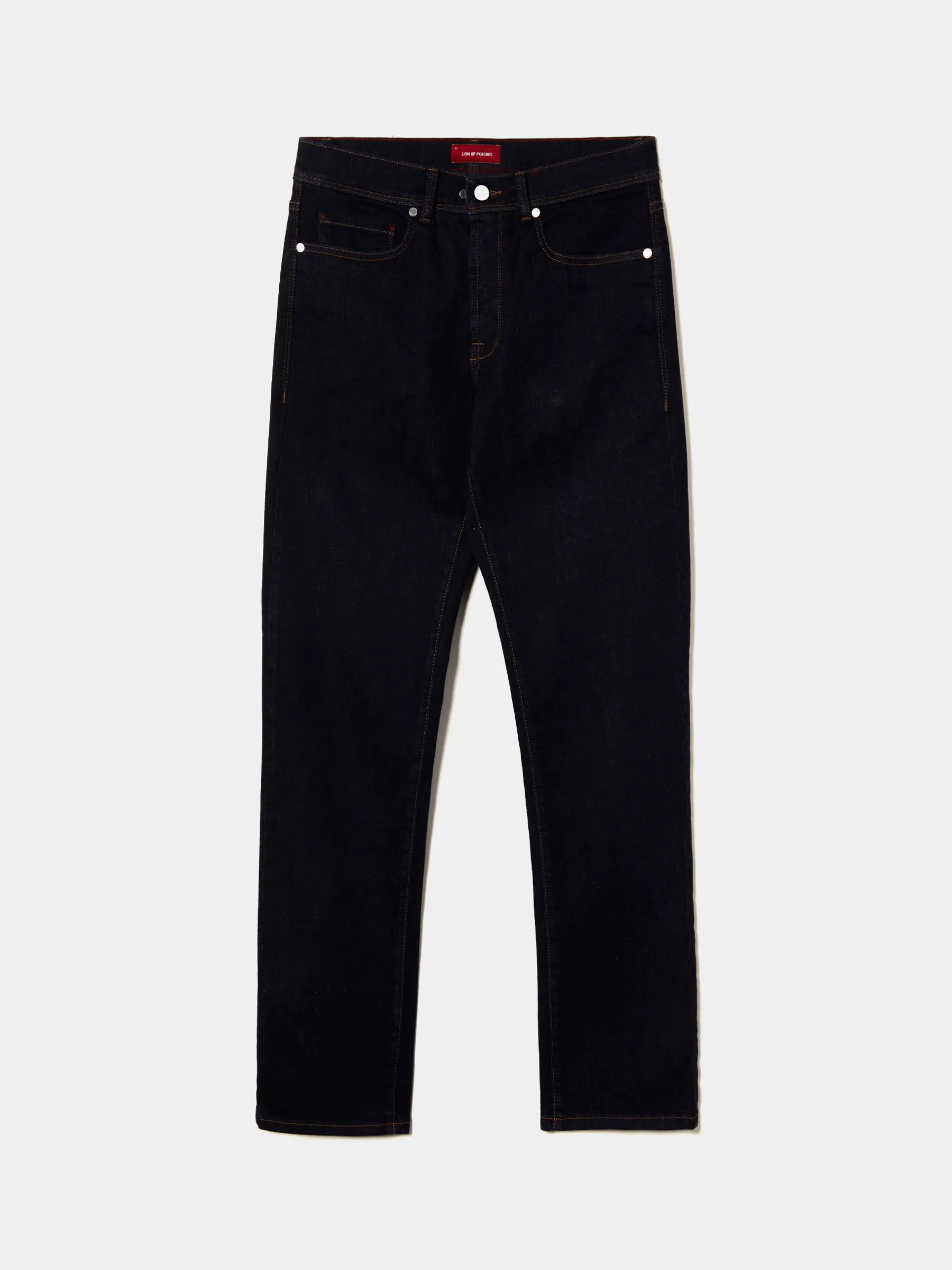 LION OF PORCHES Calças^Calças denim regular fit lavagem escura