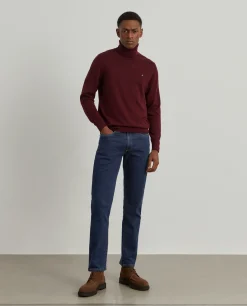 LION OF PORCHES Calças^Calças denim regular fit lavagem escura