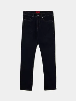 LION OF PORCHES Calças^Calças denim regular fit lavagem escura