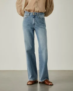 MULHER LION OF PORCHES Calças^Calças denim relaxed fit