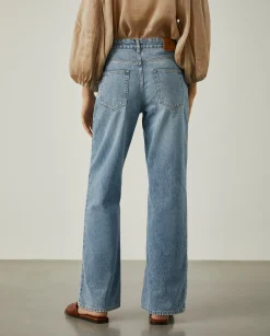 MULHER LION OF PORCHES Calças^Calças denim relaxed fit