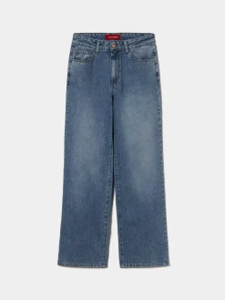 MULHER LION OF PORCHES Calças^Calças denim relaxed fit