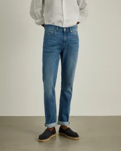 LION OF PORCHES Calças^Calças denim slim fit
