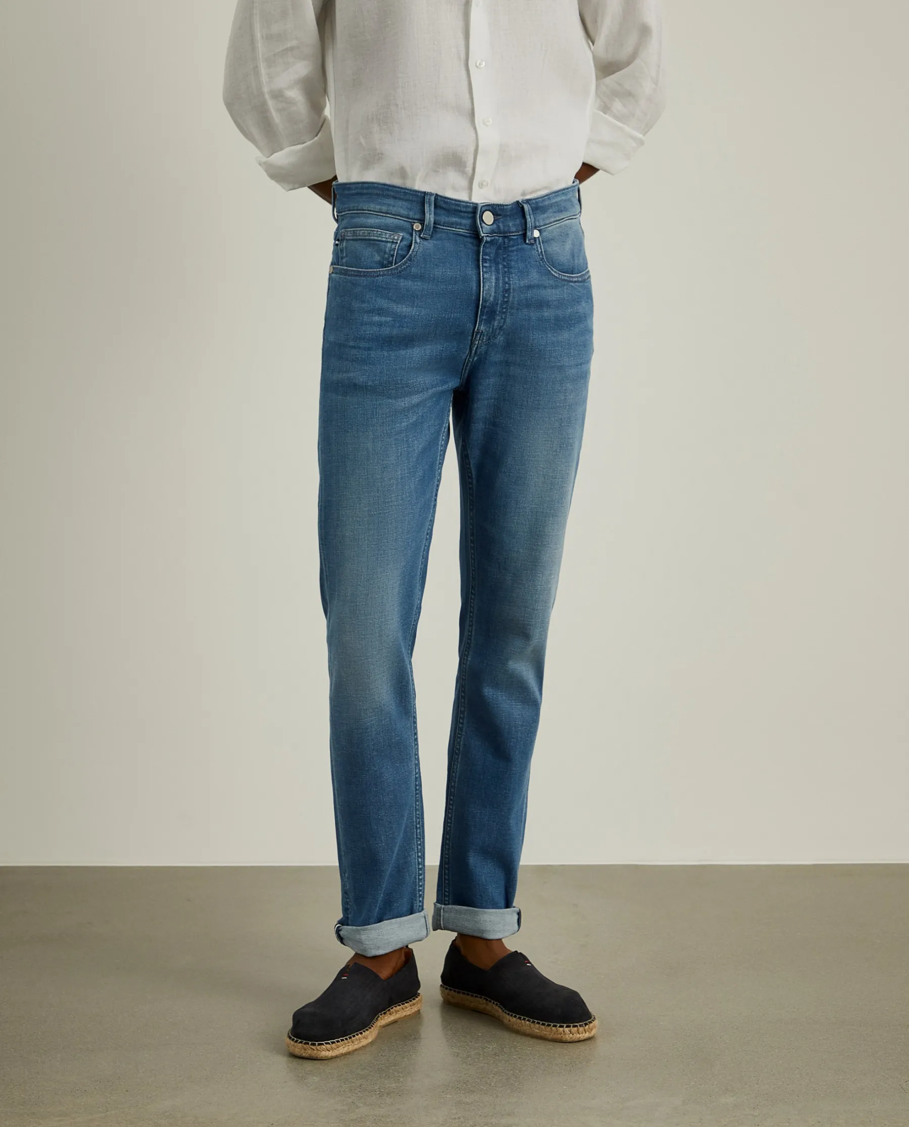 LION OF PORCHES Calças^Calças denim slim fit