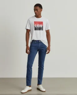 LION OF PORCHES Calças^Calças denim slim fit