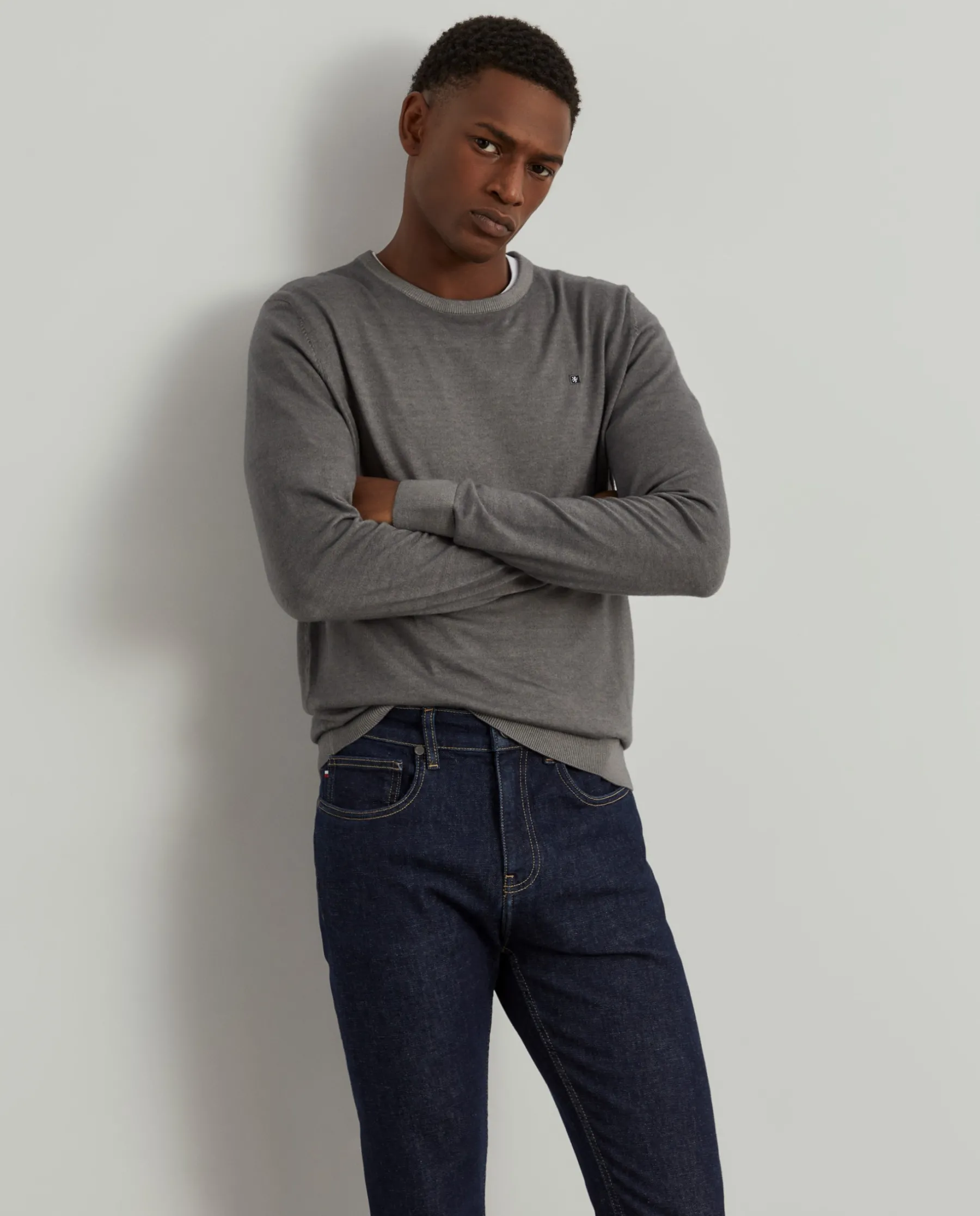 LION OF PORCHES Calças^Calças denim slim fit