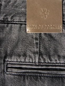 MULHER LION OF PORCHES Calças^Calças denim wide leg