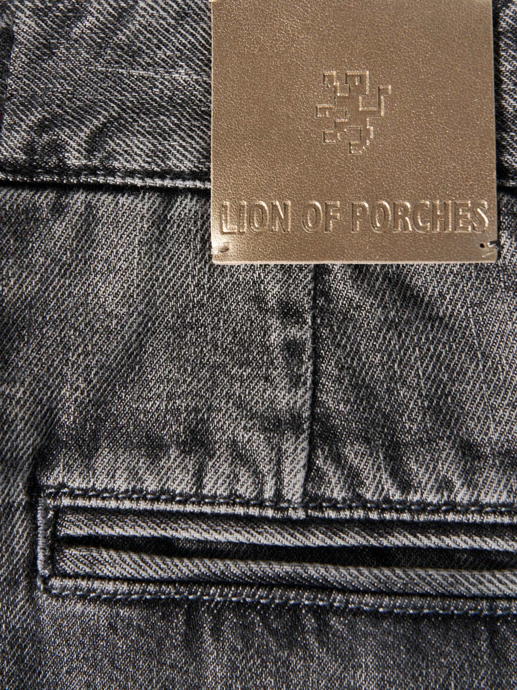 MULHER LION OF PORCHES Calças^Calças denim wide leg