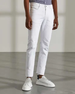 LION OF PORCHES Calças^Calças para homem de sarja slim fit com bolsos