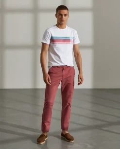 LION OF PORCHES Calças^Calças para homem slim fit chino de algodão stretch
