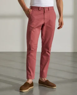 LION OF PORCHES Calças^Calças para homem slim fit chino de algodão stretch