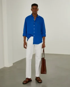 LION OF PORCHES Calças^Calças regular fit com cinco bolsos