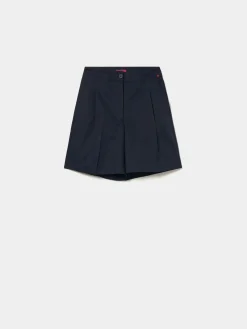 MULHER LION OF PORCHES Saias / Calções^Calções chino com pregas em cupro