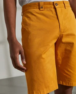 LION OF PORCHES Calções^Calções chino para homem de algodão stretch