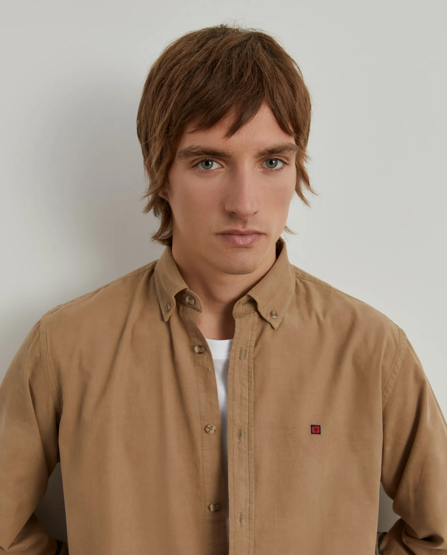 LION OF PORCHES Regular Fit^Camisa bombazine regular fit