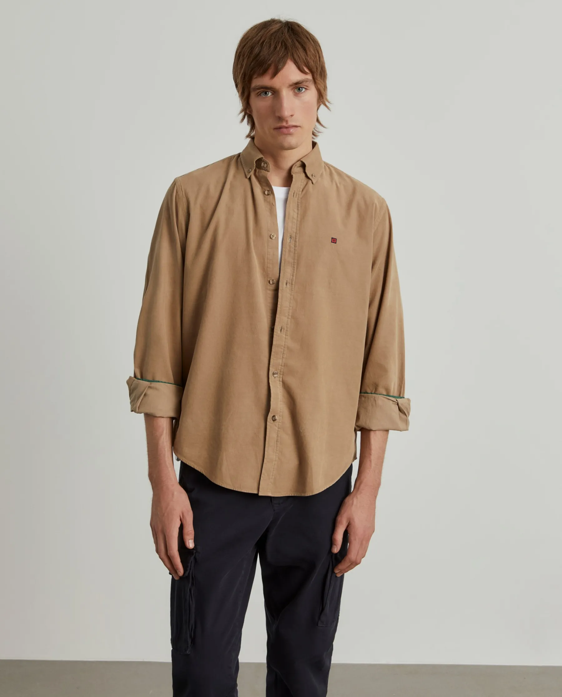 LION OF PORCHES Regular Fit^Camisa bombazine regular fit
