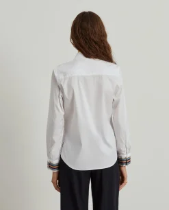 MULHER LION OF PORCHES Camisas^Camisa clássica com riscas nos punhos