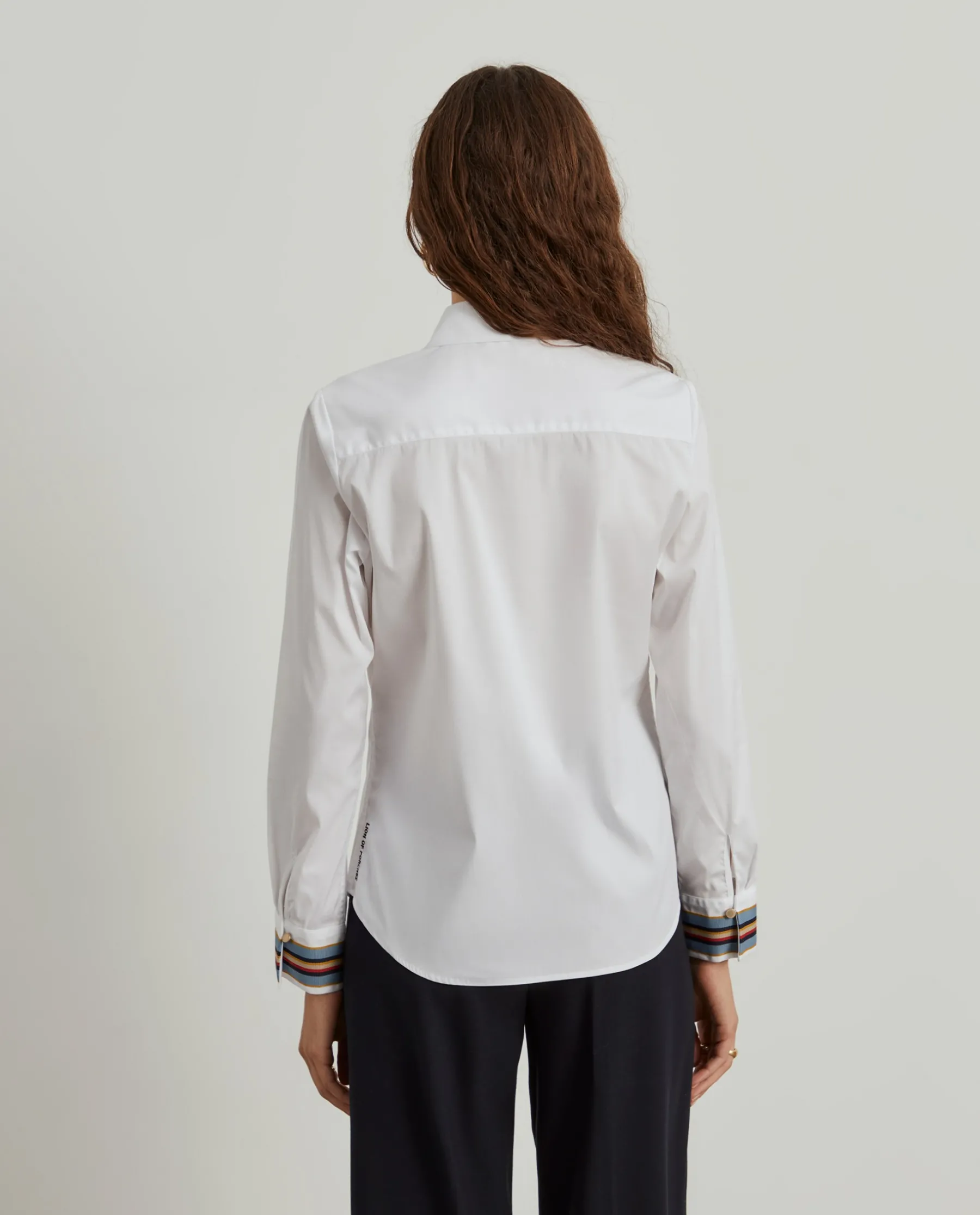 MULHER LION OF PORCHES Camisas^Camisa clássica com riscas nos punhos