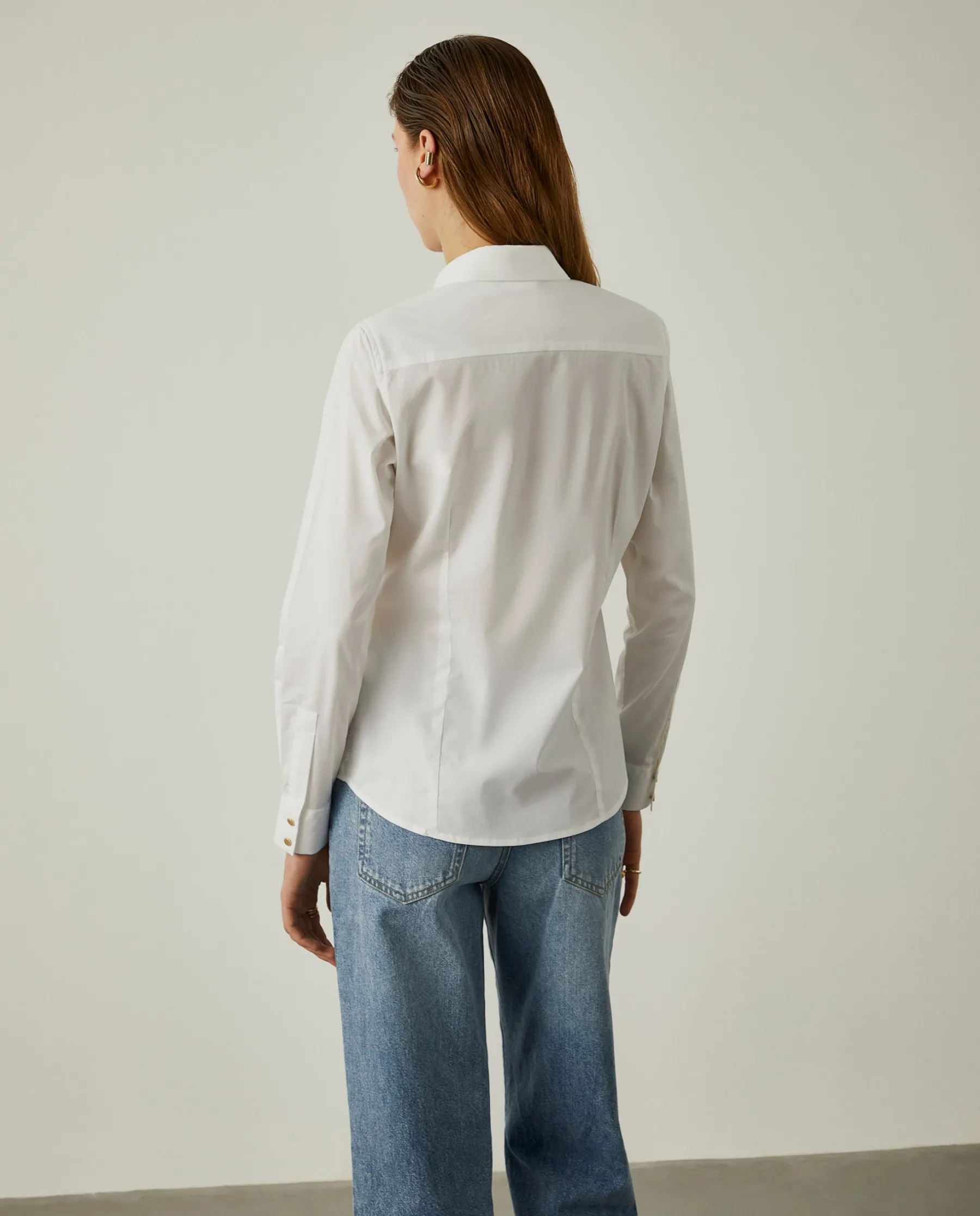 MULHER LION OF PORCHES Camisas^Camisa clássica em algodão