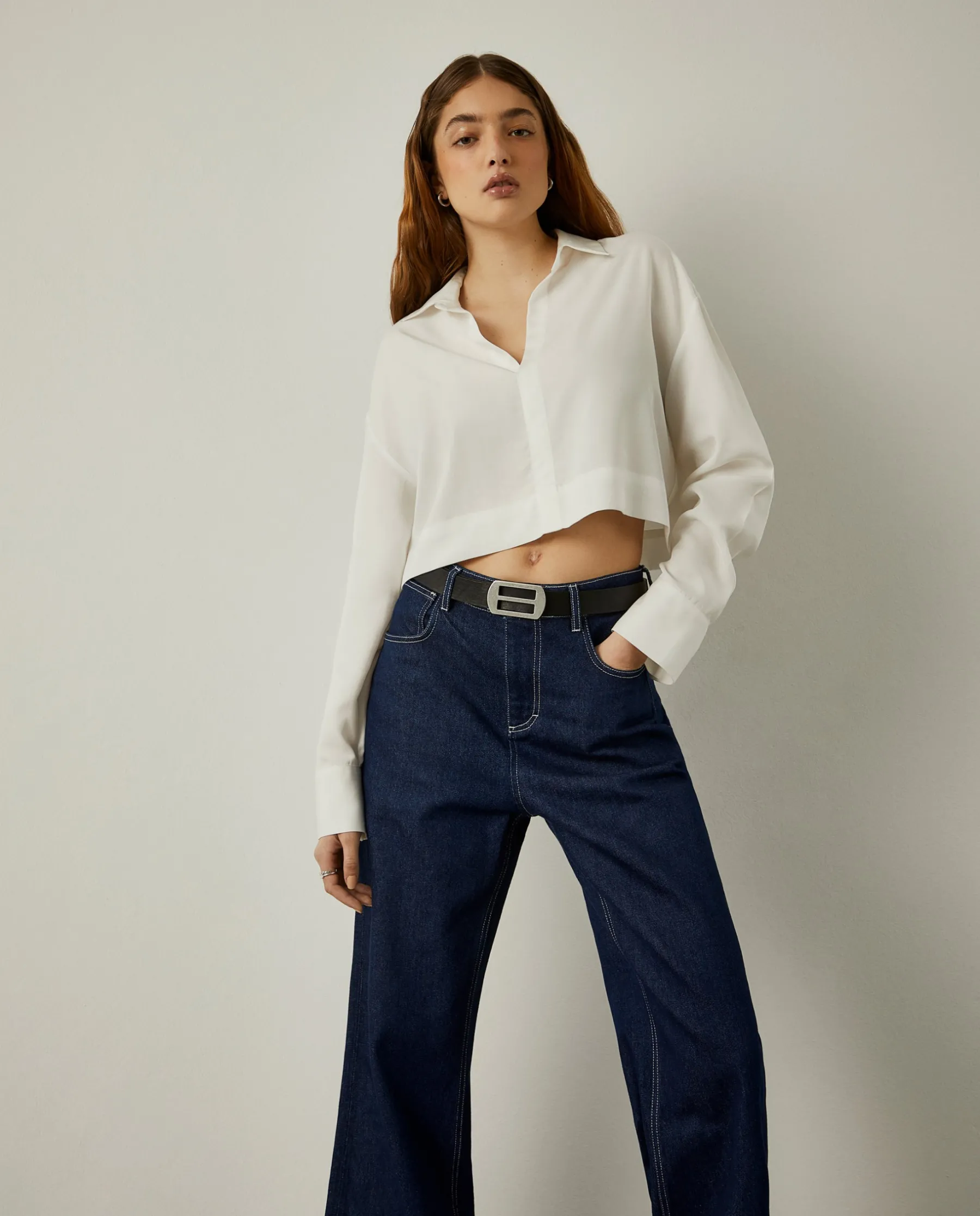 MULHER LION OF PORCHES Camisas^Camisa cropped x Paatiff